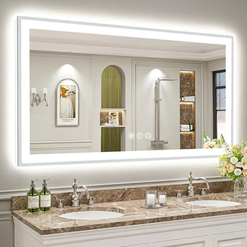 Vista 63 de 24x32 LED Bathroom Mirror, Backlit & Front Lit Lighted Mirror Retroiluminado+luz frontal