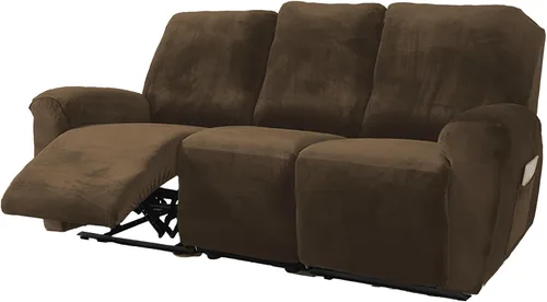 Vista 16 de NORTHERN BROTHERS Fundas para sillas reclinables, fundas elásticas para sofá reclinable, fundas de terciopelo para silla Lazy Boy, funda de sofá