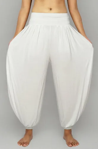 Vista 37 de Lovely Creations Pantalones holgados con cintura elástica y harem Aladdin para mujer