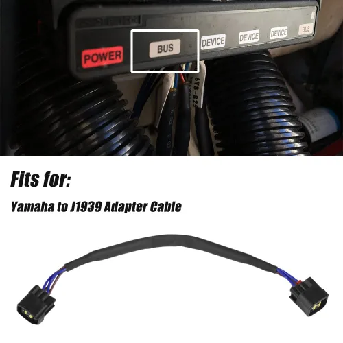 Vista 2 de El arnés de cable de extensión de cable de autobús Pigtail se adapta a Yamaha a J1939 Cable adaptador reemplaza 6Y8-82521-01