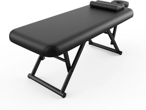 Vista 16 de pouseayar Mesa de masaje ajustable con almohada facial y reposacabezas, resistente y sólida, silenciosa y fácil de ajustar, respaldo ajustable