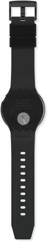 Vista 4 de Swatch Reloj de cuarzo biocerámico grande y audaz, Negro