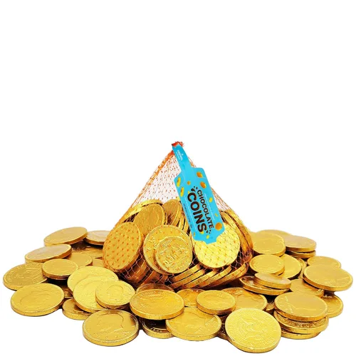 Vista 5 de Monedas de chocolate europeo para Chanukkah, UO-D Kosher