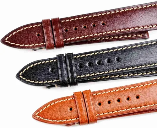 Vista 7 de WOCCI Luxury Watch Bands, Full Grain Leather, Replacement Straps for Men and Women, Band Width 18mm 20mm 22mm