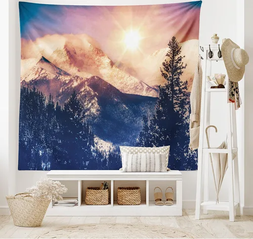Vista 64 de Lunarable Tapiz de los años 90, historia inspirada en el arte pop, ilustración temática de baile de celebración, decoración de tela para colgar