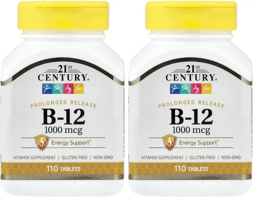 Vista 8 de 21st Century B 12 tabletas de liberación prolongada de 1000 mcg, 110