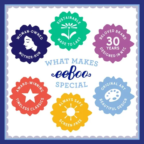 Vista 13 de eeBoo Rompecabezas de 100 piezas para niños – Explorers School of Magic Rompecabezas infantil con temática de mago, piezas grandes para manos