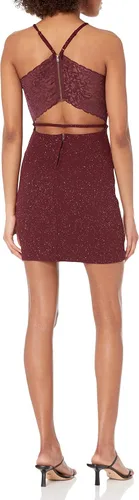 Vista 2 de Speechless Vestido sin mangas con cuello alto y purpurina para mujer