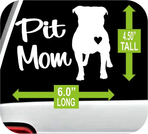 Vista 2 de Pit Bull - Calcomanía para ventana de coche de 6 pulgadas BG 101