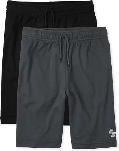 Vista 12 de The Children's Place - Pantalones cortos de baloncesto de rendimiento para niños Arctic Ice