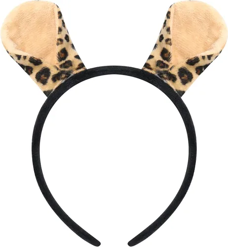 Vista 6 de FYMNSI Disfraz de animales de safari en la selva para niños y niñas, disfraz de fiesta de disfraces, diadema y cola para Halloween, cosplay, sesión