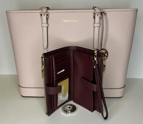 Vista 4 de Michael Kors MICHAEL Michael Kors Jet Set - Bolso de hombro grande TZ de viaje con doble cierre para la muñeca