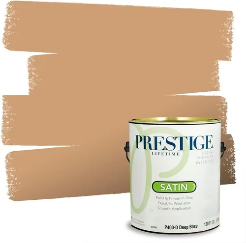 Vista 75 de PRESTIGE Pintura exterior e imprimación en uno, bronceado Aberdeen, plano, 1 galón
