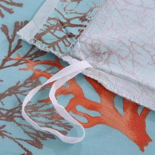 Vista 64 de ABREEZE Juego de funda de edredón tamaño individual con cierre de botón, 100% algodón egipcio, juego de ropa de cama floral de granja, color rosa, 3