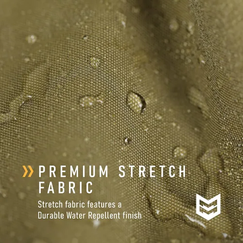 Vista 6 de Mission Made Pantalones cortos tácticos para hombre, repelentes al agua, ligeros, elásticos de primera calidad, pantalones cortos de trabajo