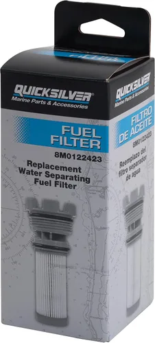 Vista 3 de Quicksilver 8M0122423 Elemento de filtro de combustible para motores fueraborda Mercury y Mariner seleccionados y motores de propulsión de popa