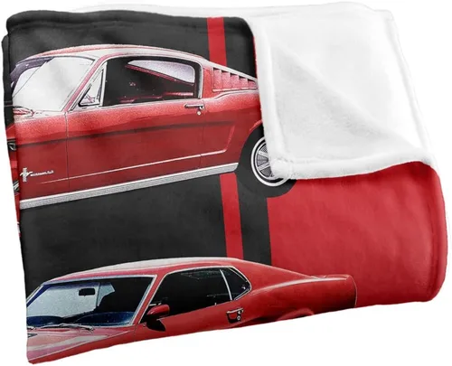 Vista 3 de Manta Ford de 36 x 58 pulgadas, Mustang Line Up Silky Touch Super Soft
