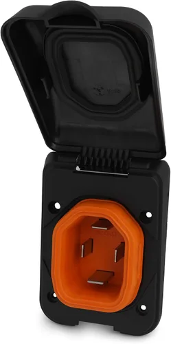 Vista 7 de SmartPlug Ensamblaje de entrada y cubierta de alimentación Shore de 50 amperios 125/250 V, entrada de 50 amperios con sellos resistentes a