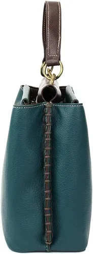 Vista 6 de CHALA Encantador bolso con correa ajustable - huella de pata - turquesa, Turquesa