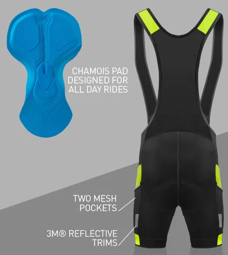 Vista 6 de Aero Tech - Pantalones cortos de ciclismo acolchados para todo el día