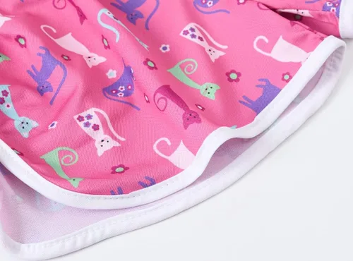 Vista 5 de Paquete de 3 pantalones cortos deportivos para niñas, pantalones cortos de entrenamiento para correr, con delfín, gimnasio, con lazo, 3-10 años