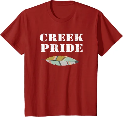 Vista 64 de Creek Native American Pride - Camiseta, Negro, S