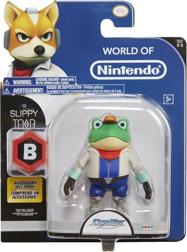 Vista 4 de Nintendo Figura de acción Slippy Toad, 4