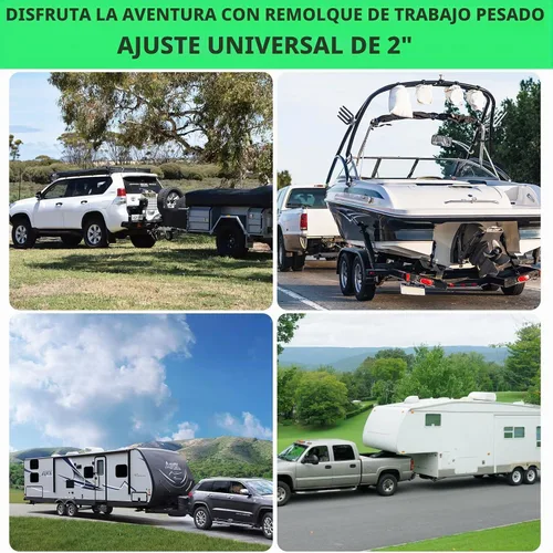 Vista 9 de Enganche de remolque ajustable para receptor de 2 pulgadas, caída