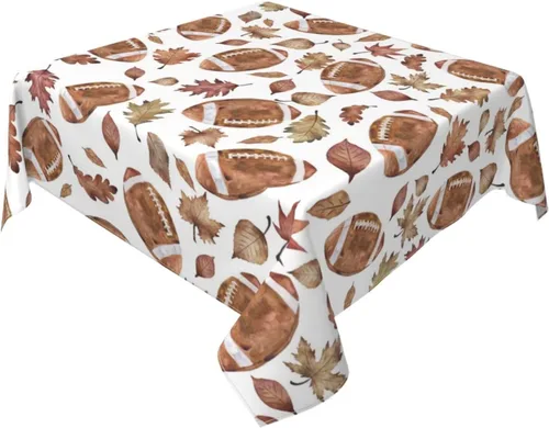 Vista 20 de Mantel floral azul marino de 54 x 54 pulgadas, mantel cuadrado de flores azul oscuro y blanco, mantel de poliéster para fiestas de vacaciones