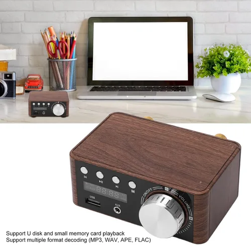 Vista 7 de Mini Bluetooth 5.0 Amplificador 50W 50W Canal HiFi Digital Audio Estéreo