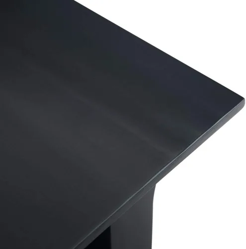 Vista 5 de SIMPLIHOME Acadian Mesa auxiliar estrecha – Mesa auxiliar rectangular de madera maciza de 14 pulgadas de ancho con 2 estantes abiertos en negro