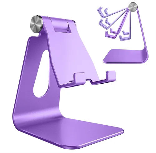 Vista 7 de CreaDream Soporte Ajustable para Teléfono Celular, Soporte para Teléfono, Cuna, Base, Soporte, Soporte de Escritorio de Aluminio Compatible