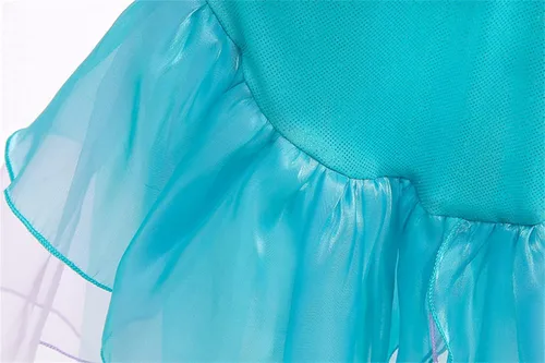 Vista 4 de Disfraz de sirena para niñas 2023, vestido de fiesta de princesa sirena