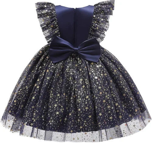 Vista 2 de Nileafes Vestido de princesa para niñas pequeñas, vestido de tutú de fiesta