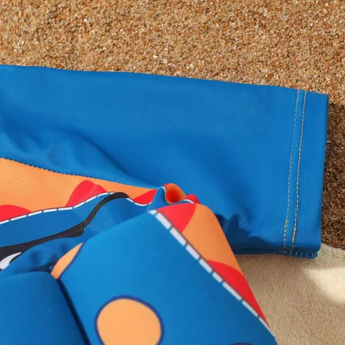 Vista 4 de IBTOM CASTLE Traje de baño flotante para niños pequeños con flotabilidad ajustable, traje flotante, traje de baño de una pieza para entrenamiento