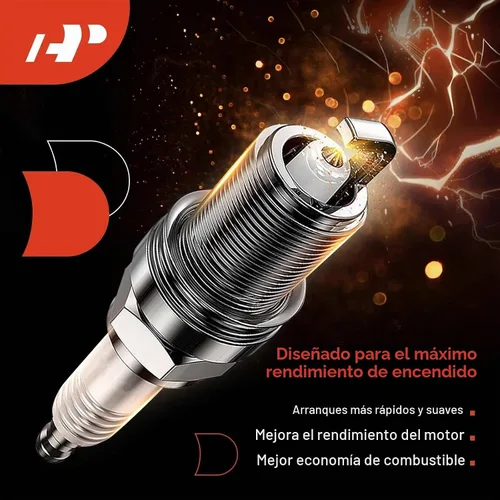 Vista 7 de A-Premium - Bujías de iridio platino (4 unidades, alambre fino, motor L4)