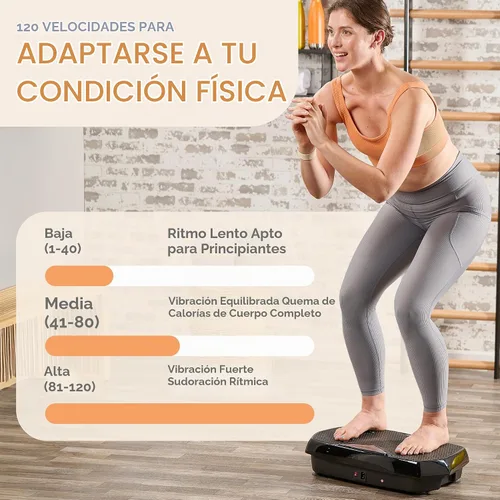 Vista 8 de Lifepro HexaPlate - Máquina de ejercicio con placa de vibración con puntos de acupuntura magnéticos y 9 ajustes preestablecidos, máquina