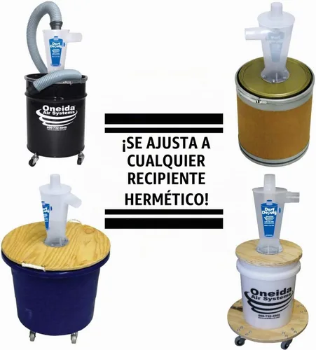 Vista 9 de Oneida Air Systems Dust Deputy 2.5 DIY Cyclone Separator XL: Colector de CFM más alto para aspiradoras de taller húmedas/secas (DD 2.5 DIY)