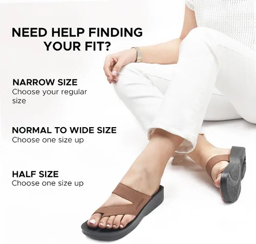 Vista 3 de AEROTHOTIC - Sandalias con soporte de arco cómodas para mujer, con punta dividida, estilo elegante, con almohadilla y correa, con plantilla