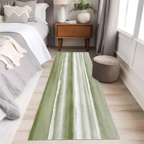 Vista 20 de 2x3 Area Rugs, Blue Stripes Non Slip Area Rugs for Living Room, Bedroom, Barhroom, Entryway, Watercolor Retro Ombre Abstract Tie Dye Art Soft
