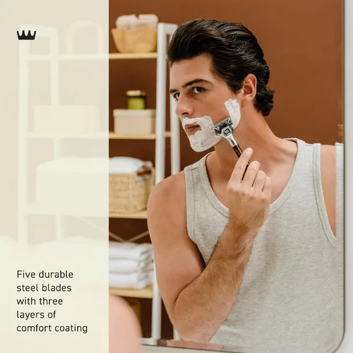 Vista 3 de Cremo Recambios de maquinilla de afeitar para hombres, asombrosamente superiores para hombres, compatibles con maquinillas de afeitar Cremo Razors