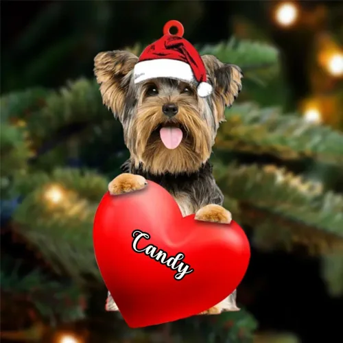 Vista 65 de Adornos de Navidad personalizados para perros, nombre personalizado, adorno de Malamute de Alaska, adornos acrílicos, regalos de Navidad, amantes