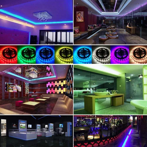 Vista 5 de Controlador de tira de luz LED, con control de aplicación y modo de sincronización de música, con función de ajuste de colores ilimitados
