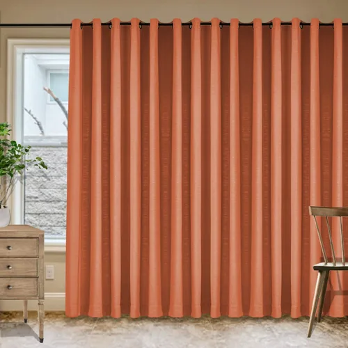 Vista 38 de Frelement Cortinas de lino de lino de bronce con ojales para interiores, tratamiento de ventanas para sala de estar, dormitorio, habitación