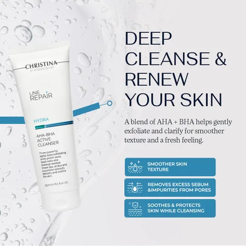 Vista 3 de Christina - AHA BHA Limpiador Facial Exfoliante con Ácido Cítrico y Salicílico – Lavado Facial de Limpieza Profunda – Mejora la Textura y los Poros