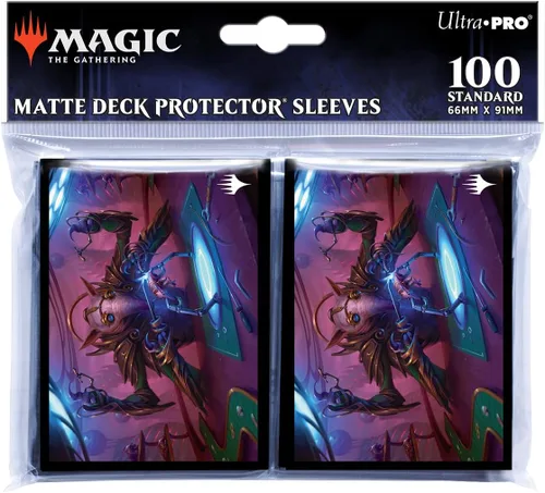 Vista 3 de Ultra PRO - March of the Machine - Fundas protectoras de 100 unidades para jugar con la palma brillante, despertador del alma para magia: The