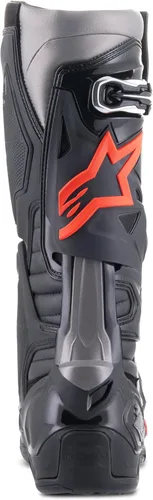 Vista 3 de Alpinestars Botas Tech 10 para hombre, Negro/Rojo Fluo, 7