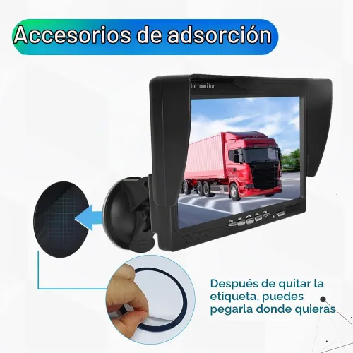Vista 9 de Hikity 7" monitor de cámara de reserva del vehículo sólo pantalla