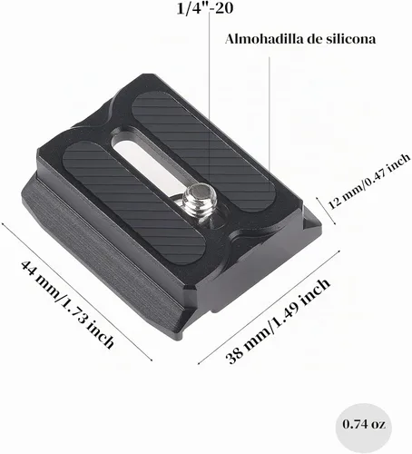 Vista 3 de Hersmay RS3/RS4 Mini placa de liberación rápida para DJI Ronin RS3mini estabilizador superior placa de liberación rápida para DJI RS4 Mini/RS3