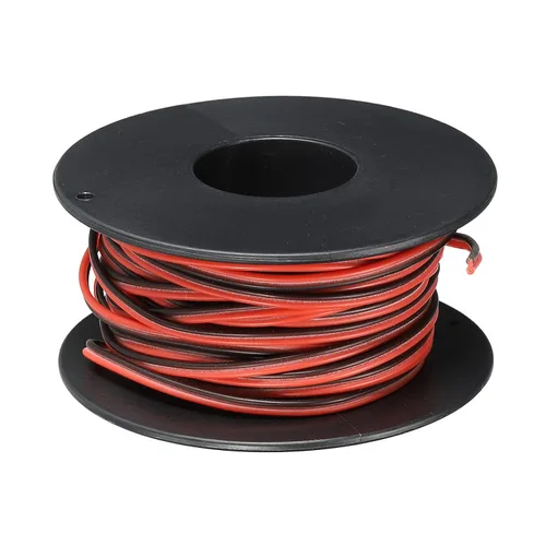 Vista 19 de MECCANIXITY Alambre de calibre 14, 2 conductores, alambre de silicona paralelo de 14 AWG, alambre trenzado de alambre de cobre estañado, carrete